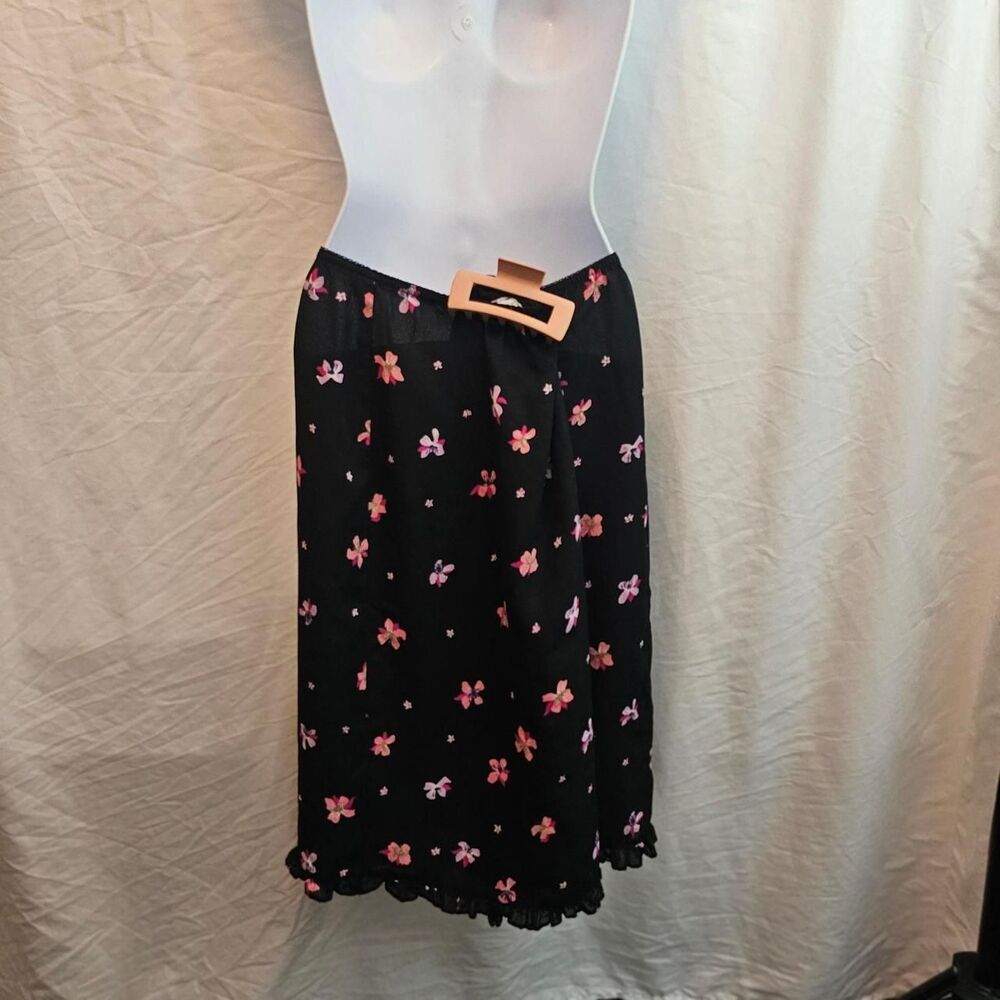 vintage y2k 90s floral whimsigoth fairy midi skirt - Picture 2 of 3